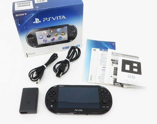 Sony Ps Vita Black Pch 00 Slim W Charger And Box From Japan Near Mint Ebay